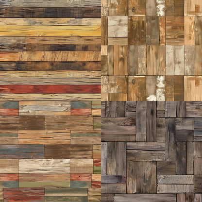 24PCS 6" Plank Scrapbook Paper & Cardstock