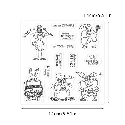 Funny Rabbit Dies & Stamps Set