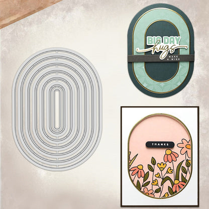 Oval Border Metal Cutting Dies