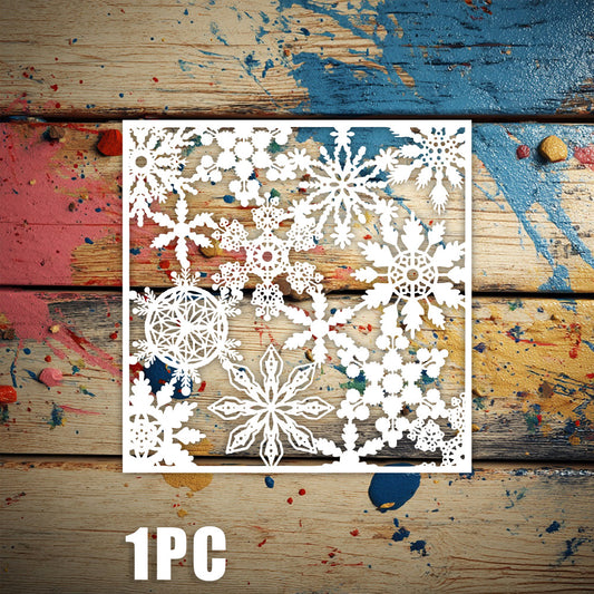 Snowflake Pattern DIY Painting Hollow Stencil