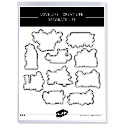 Christmas Decoration Dies & Stamps Set