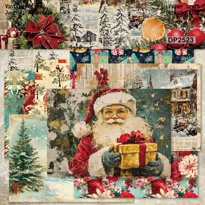 A5 Christmas Theme Journal Scrapbook Paper
