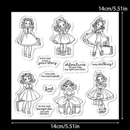 Loli Girls Travel Clear Stamps