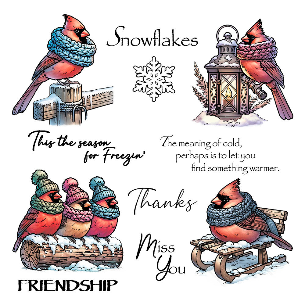 Winter Birds Clear Stamps
