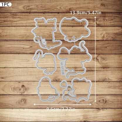 Valentine's Day Mouse Dies & Stamps Set