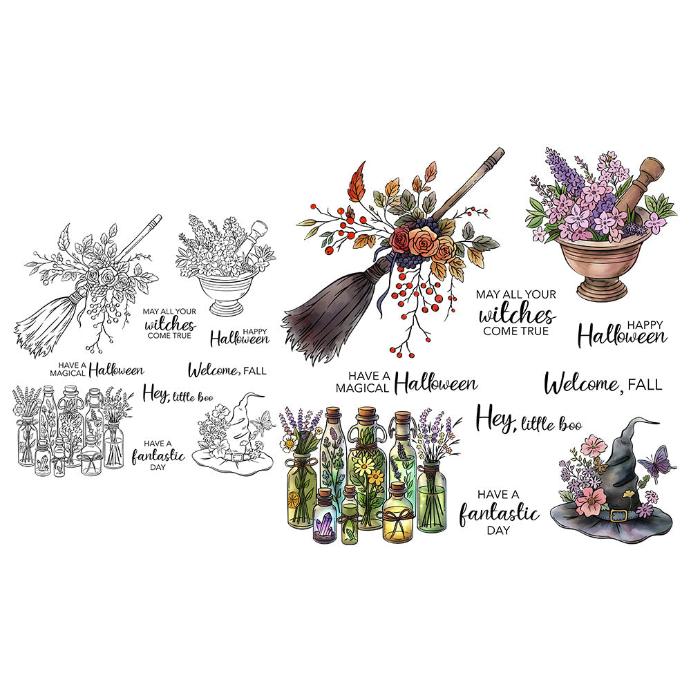 Halloween Elements Clear Stamps