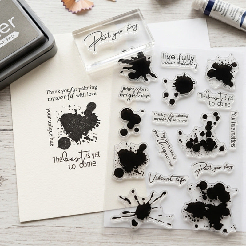 Vintage Style DIY Journal Clear Stamps