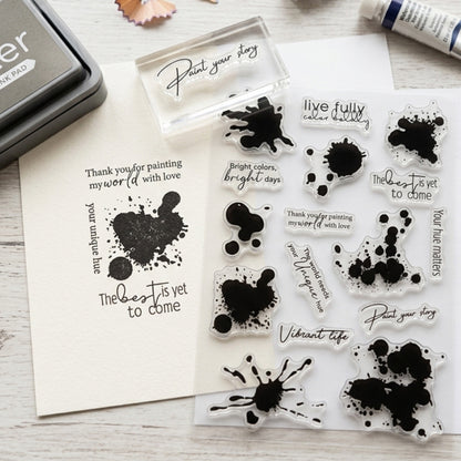 Vintage Style DIY Journal Clear Stamps