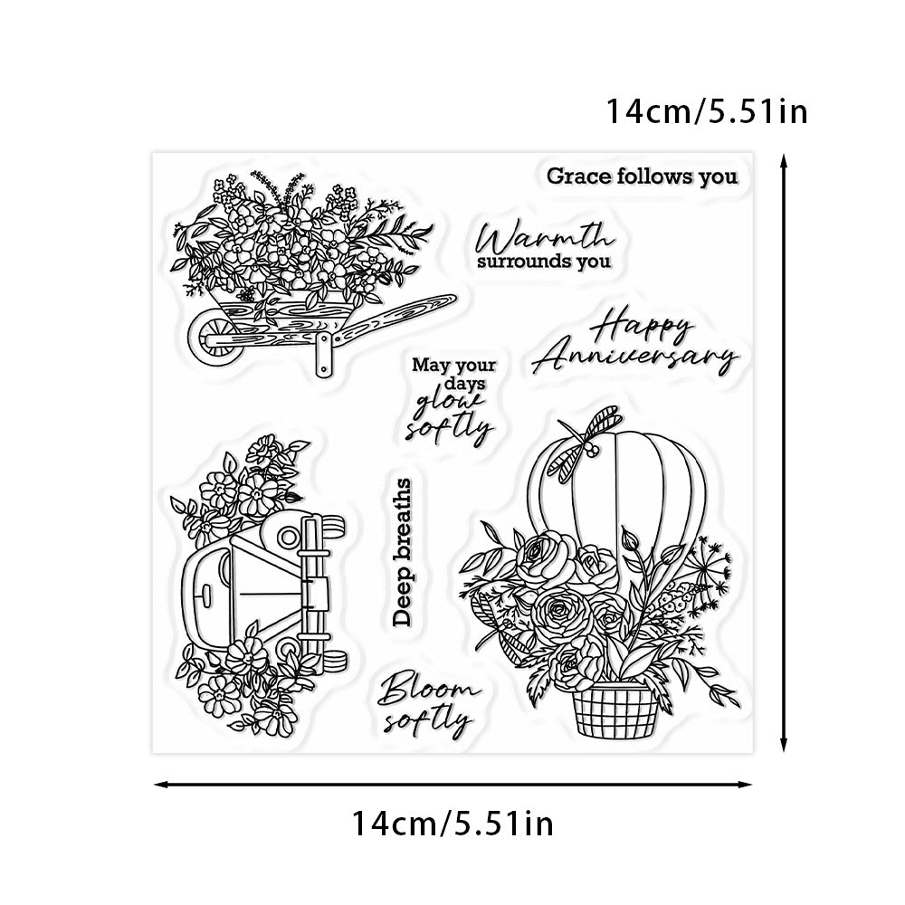 Floral Elements Clear Stamps