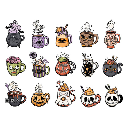 Halloween Funny Skull Cup Dies & Stamps Set