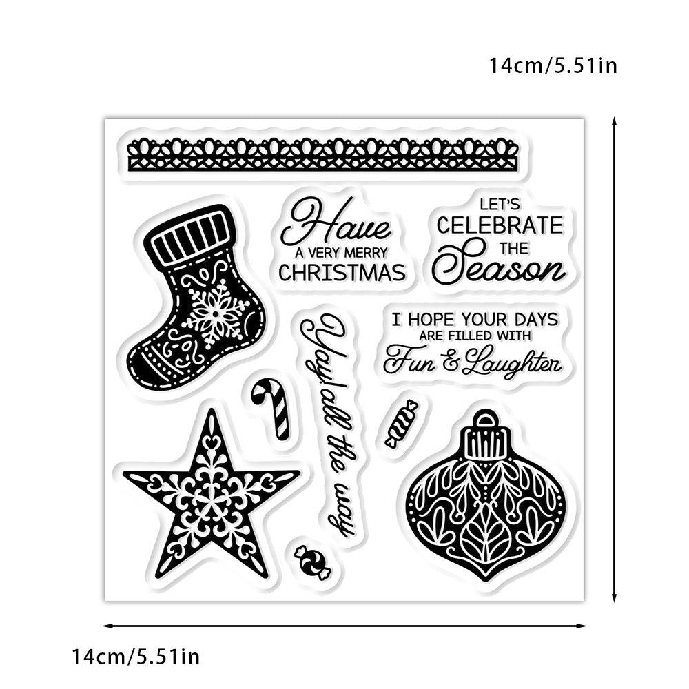 Christmas Elements Dies & Stamps Set