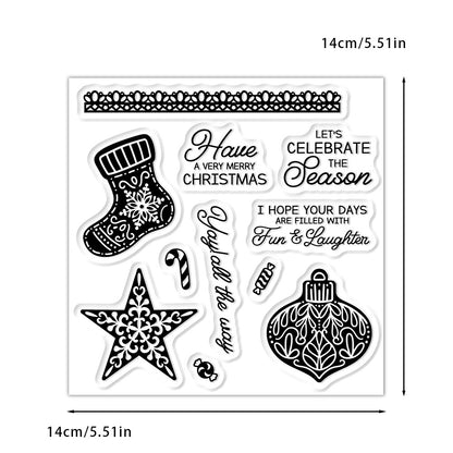 Christmas Elements Dies & Stamps Set