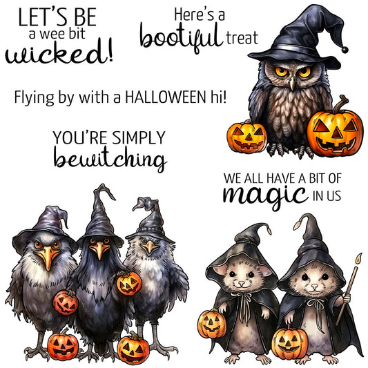 Halloween Bird and Mouse Dies & Stamps Set