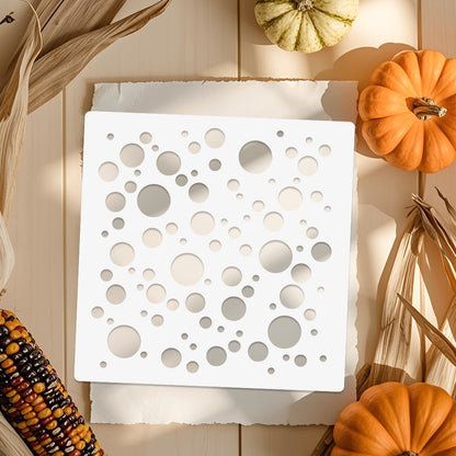 Polka Dot Background DIY Painting Hollow Stencil