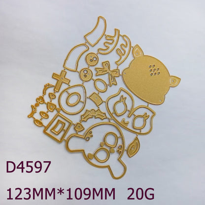 Christmas Greetings Metal Cutting Dies