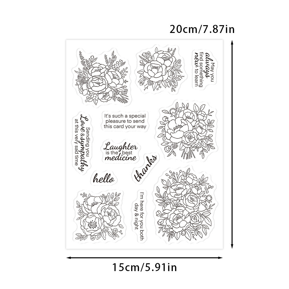 Beautiful Flowers Clear Stamps