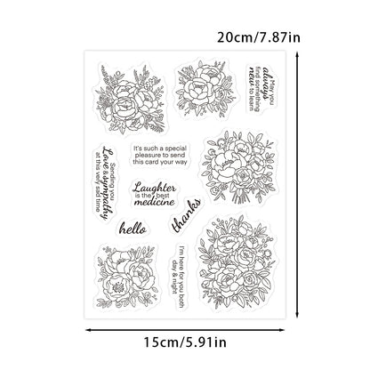 Beautiful Flowers Clear Stamps