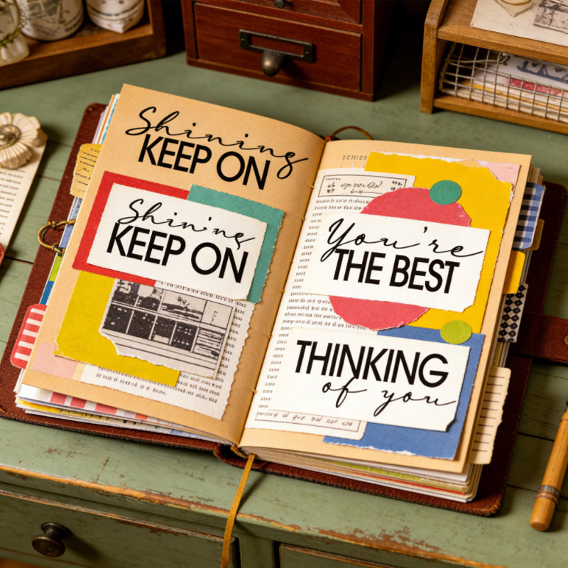 Words and Sentences DIY Scrapbook Clear Stamps
