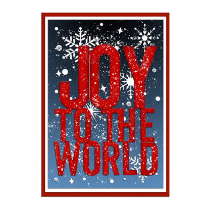 "JOY TO THE WORLD" Phrase Metal Cutting Dies