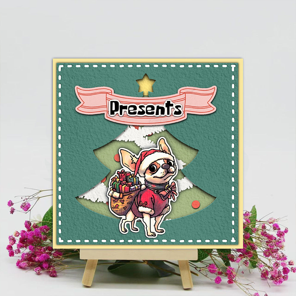 Christmas Cute Puppy Clear Stamps