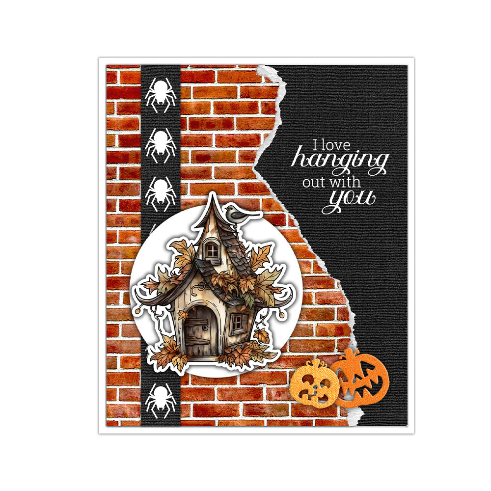 Halloween Elements Dies & Stamps Set