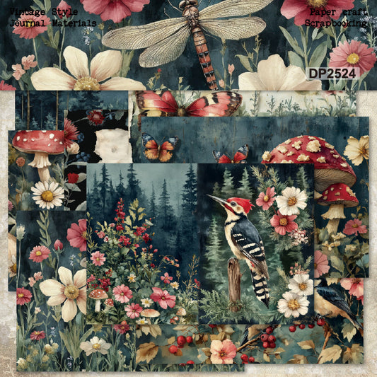 A5 Spring Theme Journal Scrapbook Paper