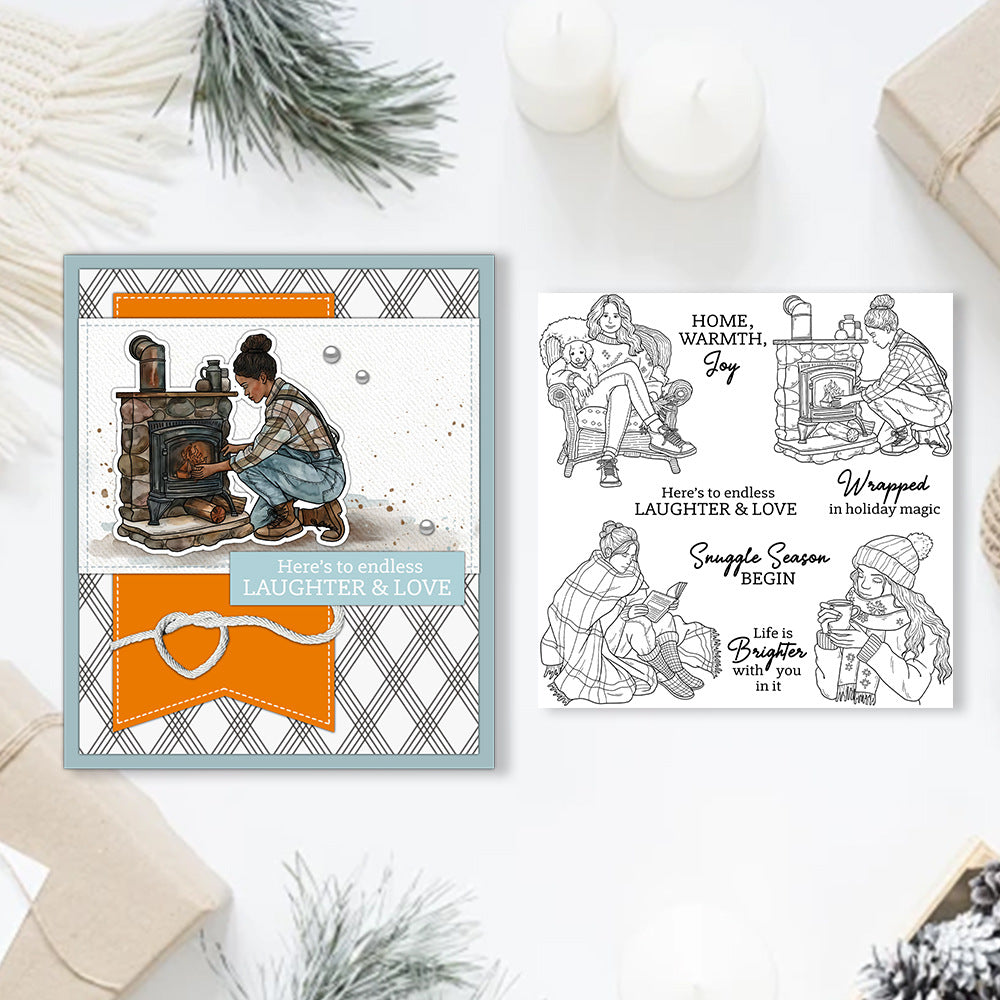 Winter Girl's Daily Life Clear Stamps