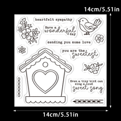 Bird House Dies & Stamps Set