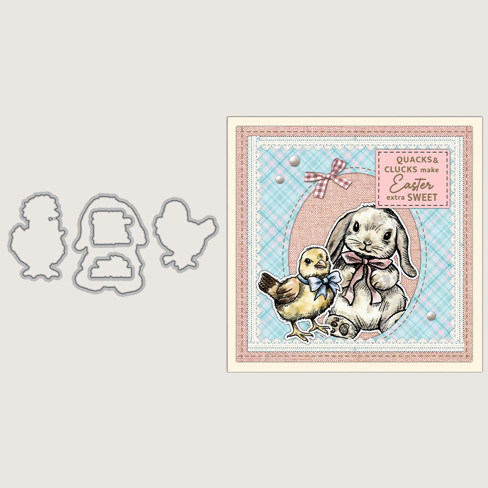Easter Theme Dies & Stamps Set