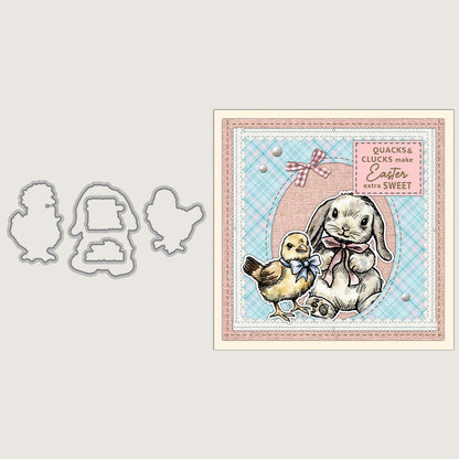 Easter Theme Dies & Stamps Set