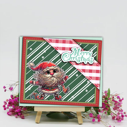 Christmas Cute Furry Beard Clear Stamps