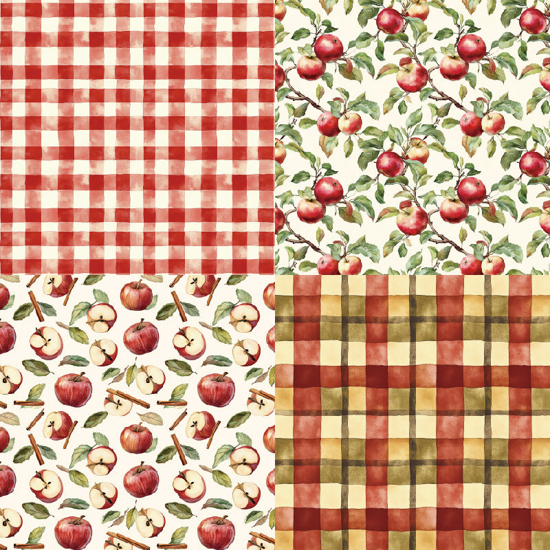 24PCS 6" Basket Scrapbook Paper & Cardstock