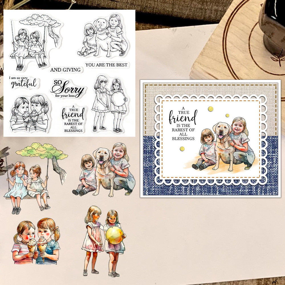 Happy Kids Clear Stamps