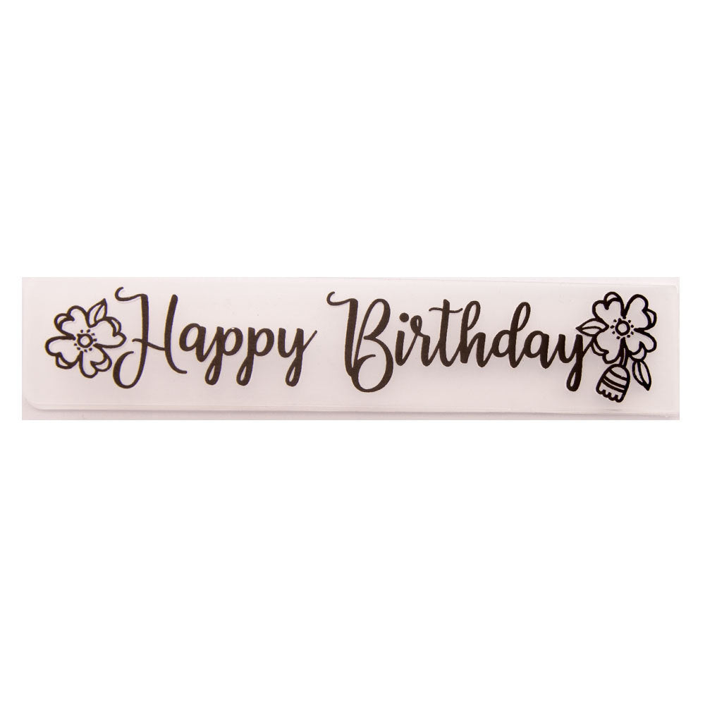 Happy Birthday Embossing Folder