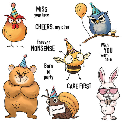 Party Animals Dies & Stamps Set