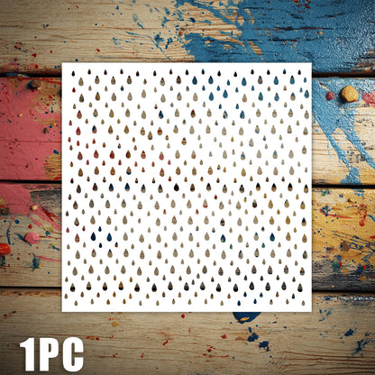 Raindrop Pattern DIY Painting Hollow Stencil