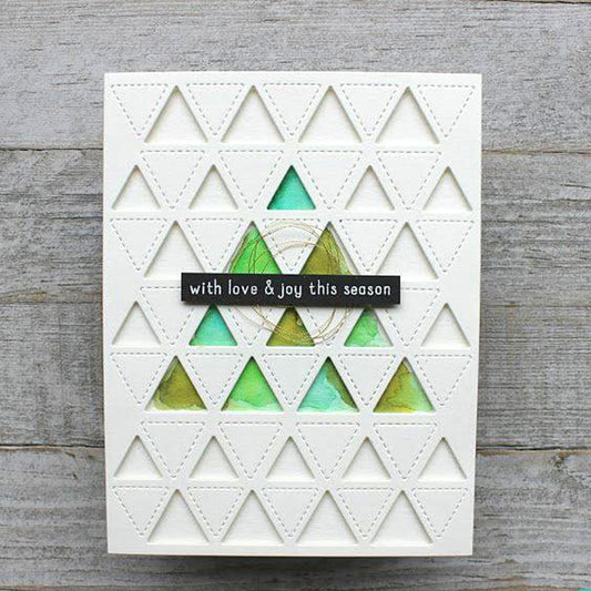 Triangular Hollow Background Board Cutting Dies