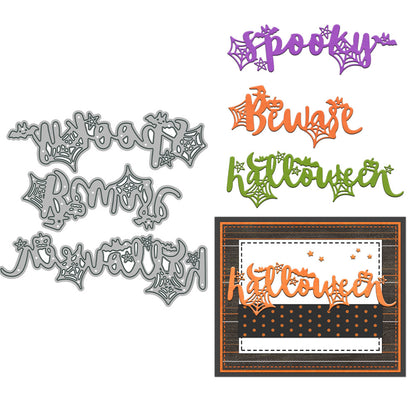 Halloween Words Metal Cutting Dies