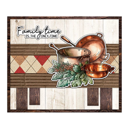 Retro Kitchen Cooking Pot Clear Stamps