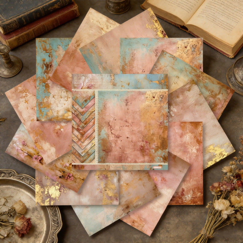 24PCS 6" Antique Gold Scrapbook Paper & Cardstock
