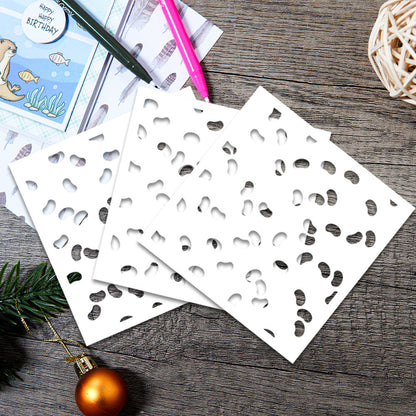 3 PCS Creative Patterns DIY Painting Hollow Stencil