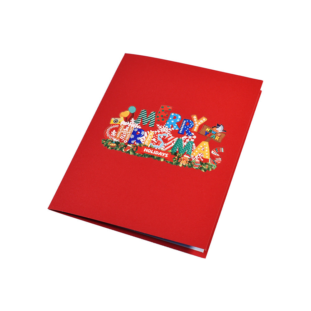 3D Creative Christmas Series Pop-Up Greeting Card