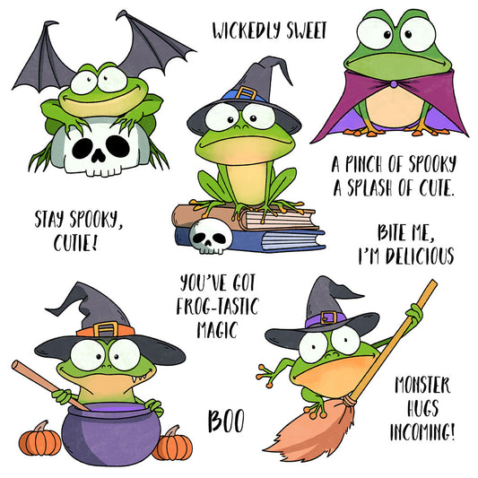 Halloween Frogs Dies & Stamps Set