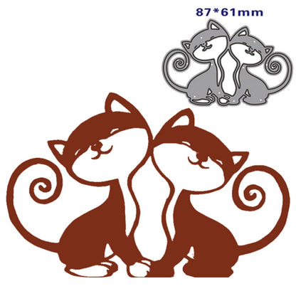 2 Pcs Cats Metal Cutting Dies