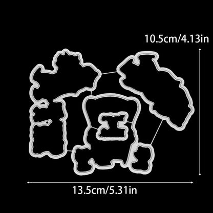 Little Bear and Son Dies & Stamps Set