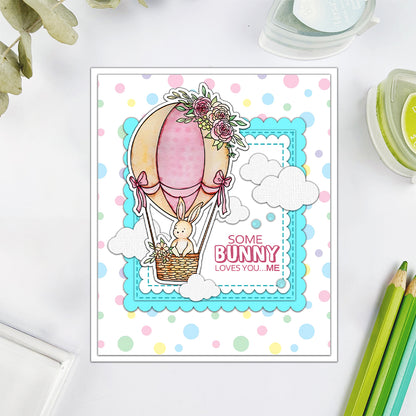 Cute Easter Bunny Dies & Stamps Set