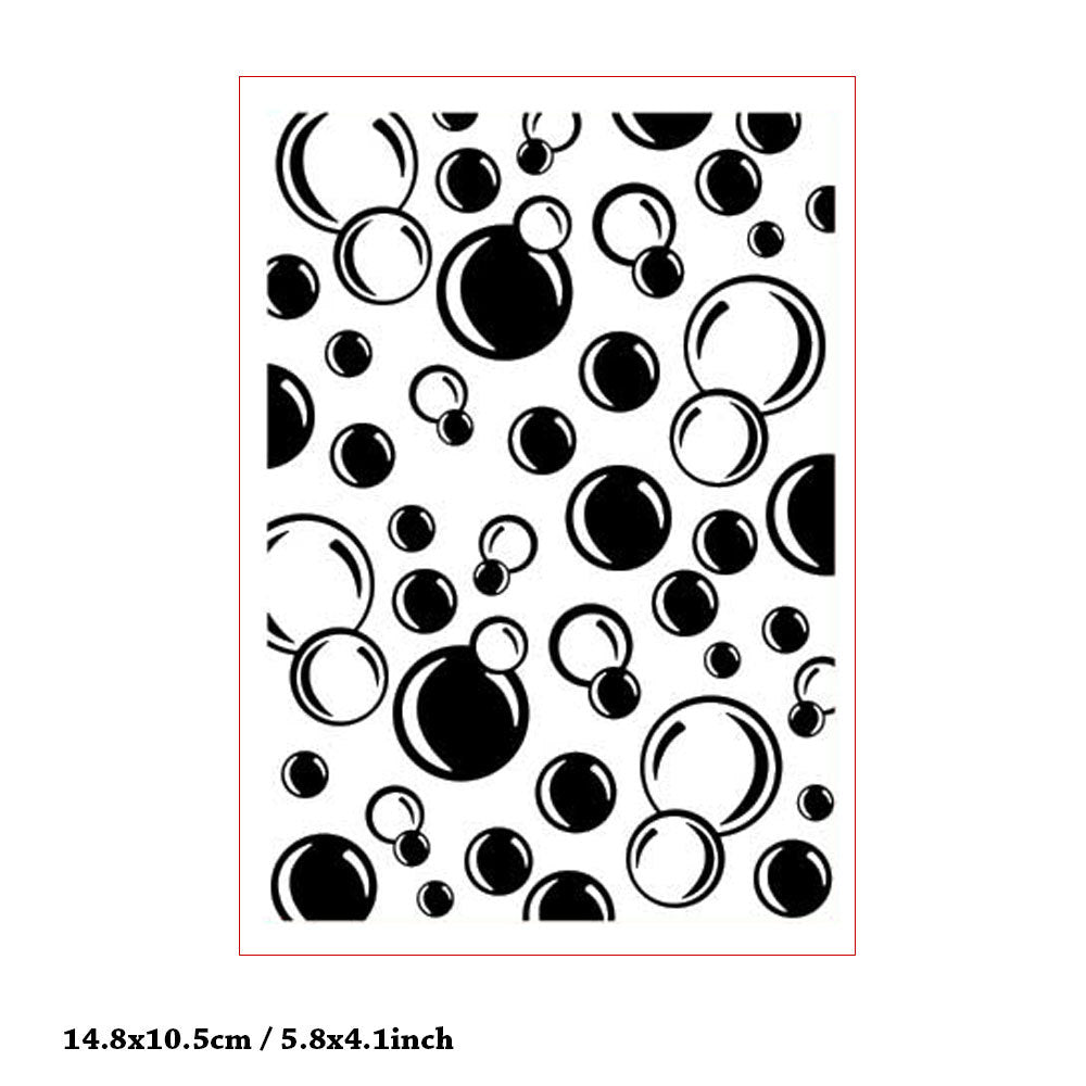 Circle Bubbles Embossing Folder