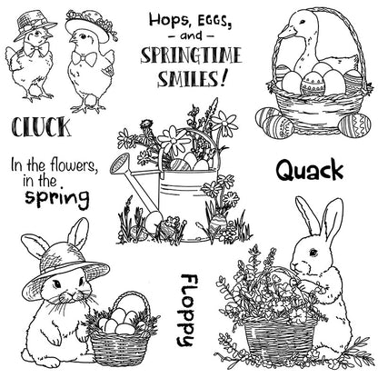 Easter Theme Clear Stamps