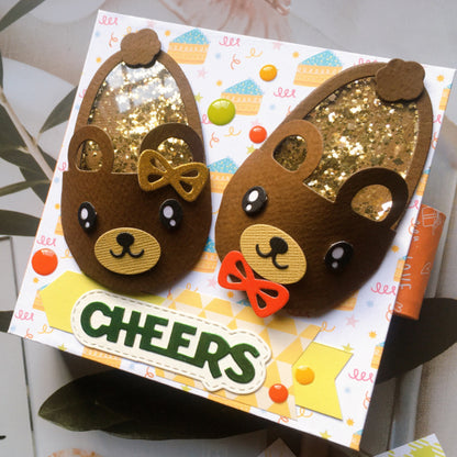 Cute Cartoon Slippers Metal Cutting Dies