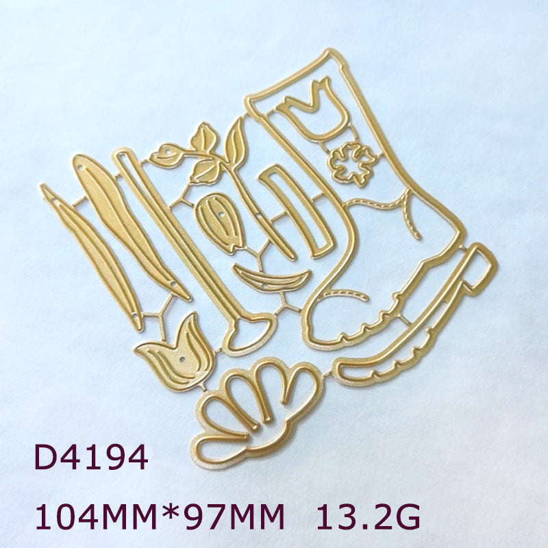 Flowers and Boots Metal Cutting Dies